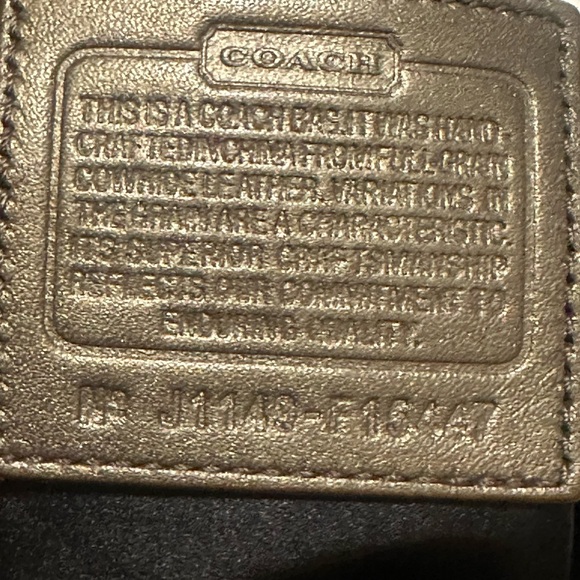 Coach Large leather Bronze Ashley convertible satchel - Picture 5 of 9